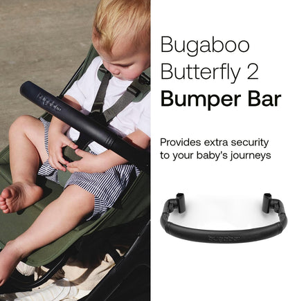 Bugaboo Carrinho de Bebê Butterfly 2 – Leve, Portátil e com Tamanho de Bagagem de Mão – Kit com Barra de Proteção – Dobragem com uma Mão, Assento Reclinável, Cesto de Armazenamento e Alça de Transporte – Desert Taupe