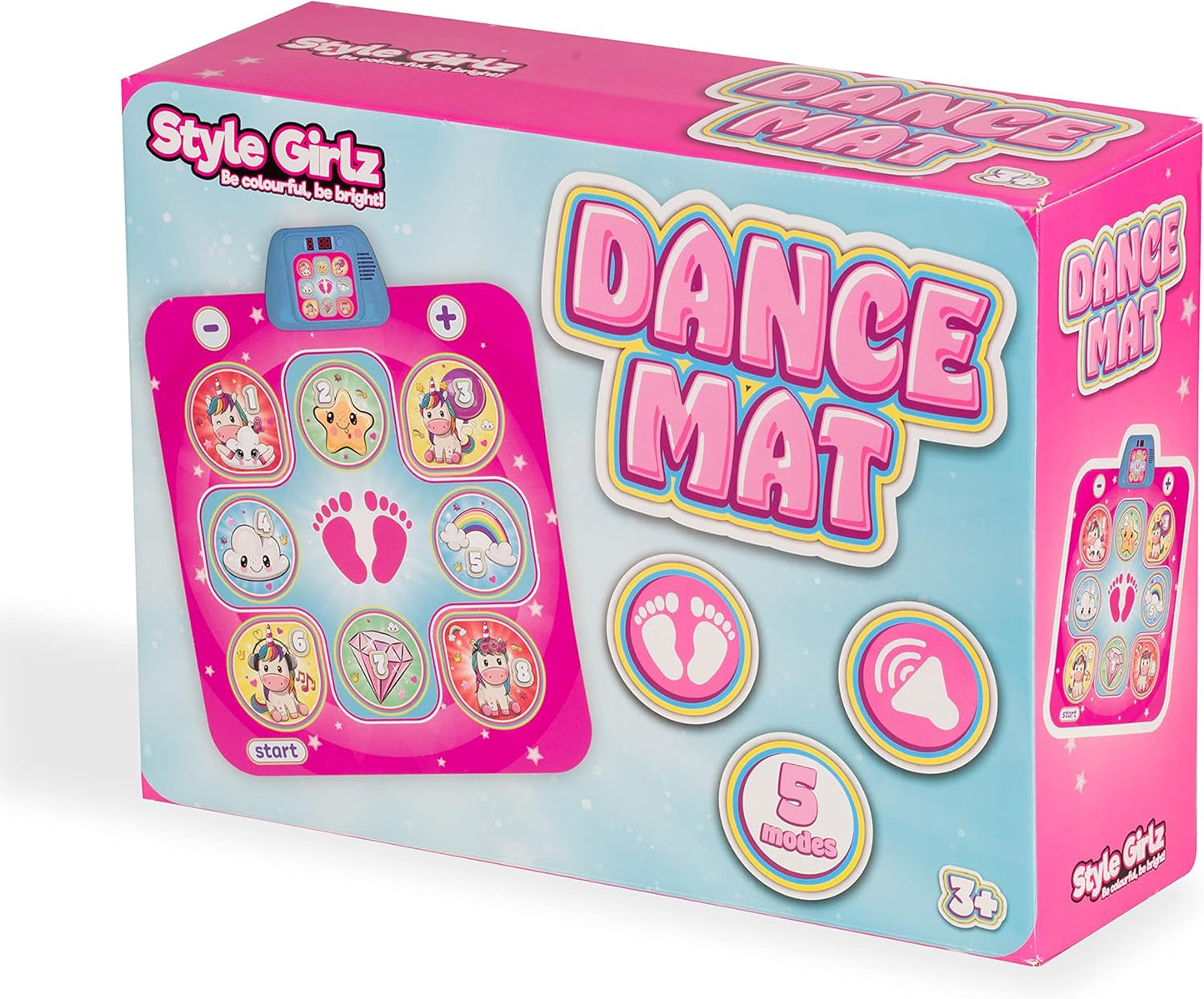 Style Girlz Tapete de Dança para Meninas - Tapete de Dança com Música do Reino Unido - Tapete de Dança Musical Infantil com 6 Modos de Jogo Divertidos - Adequado para Crianças a partir de 3 Anos