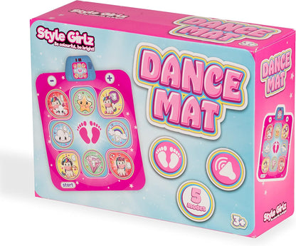Style Girlz Tapete de Dança para Meninas - Tapete de Dança com Música do Reino Unido - Tapete de Dança Musical Infantil com 6 Modos de Jogo Divertidos - Adequado para Crianças a partir de 3 Anos