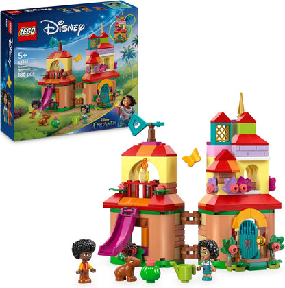 LEGO ǀ Disney Encanto Mini brinquedo de construção de casa para meninas a partir de 5 anos, conjunto inclui micro bonecos Mirabel e Antonio Madrigal, uma figura de capibara e uma chave