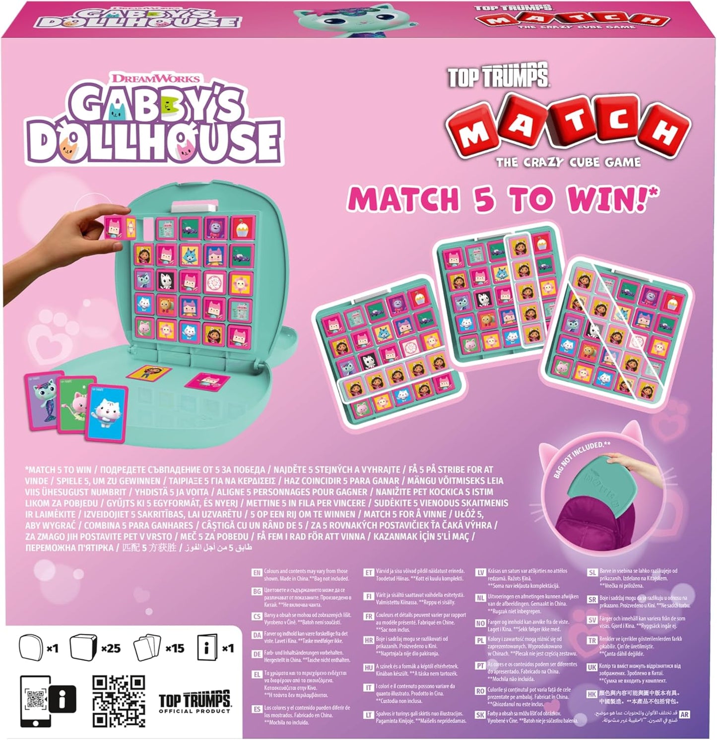 Top Trumps Casa de Bonecas da Gabby: Jogue com seus personagens favoritos, incluindo a Gabby e seus amigos. Jogo de tabuleiro de viagem, presente e brinquedo para meninos e meninas a partir de 4 anos.