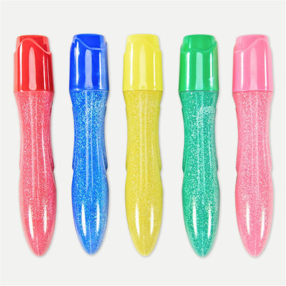 Galt Toys, Squeeze 'n Brush - 5 cores brilhantes, canetas de tinta com ponta de pincel, para crianças a partir de 3 anos