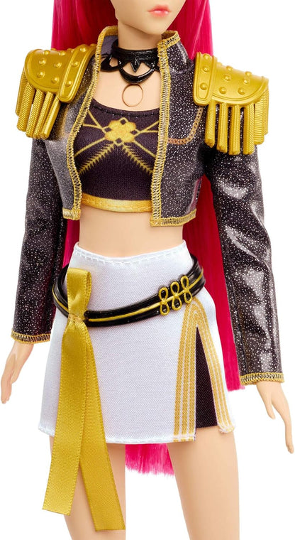 Mattel Boneca Cantora KPop Demon Hunters HUNTR/X Mira “Golden” | Com Traje Característico Removível, 5 Pontos de Articulação, Inspirada no Filme, JRN41