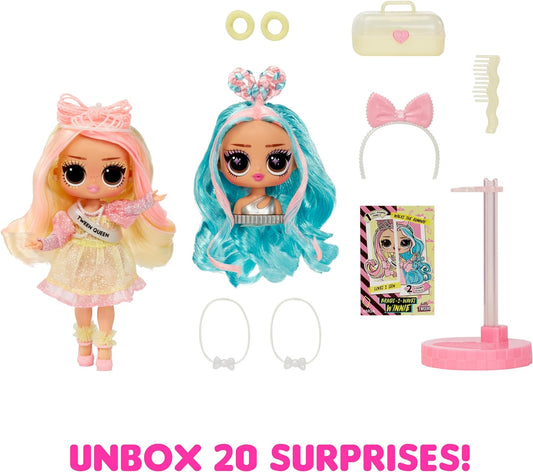 L.O.L. Surprise Série Tweens Surprise Swap - Braids-2-Waves Winnie - Boneca fashion com mais de 20 surpresas, incluindo cabeça de estilo e modas e acessórios fabulosos - ótimo para crianças a partir de 4 anos