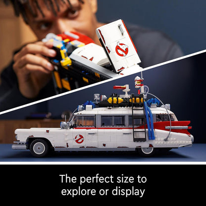 LEGO 10274 Icons Ghostbusters ECTO-1 Kit para carro, conjunto grande para adultos, ideia de presente para homens, mulheres, ela, ele, modelo colecionável para exibição, decoração nostálgica para casa 10274