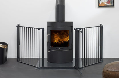 BabyDan Panel de extensión de 33 cm para puerta de seguridad y separador de ambientes BabyDan FLEX, negro