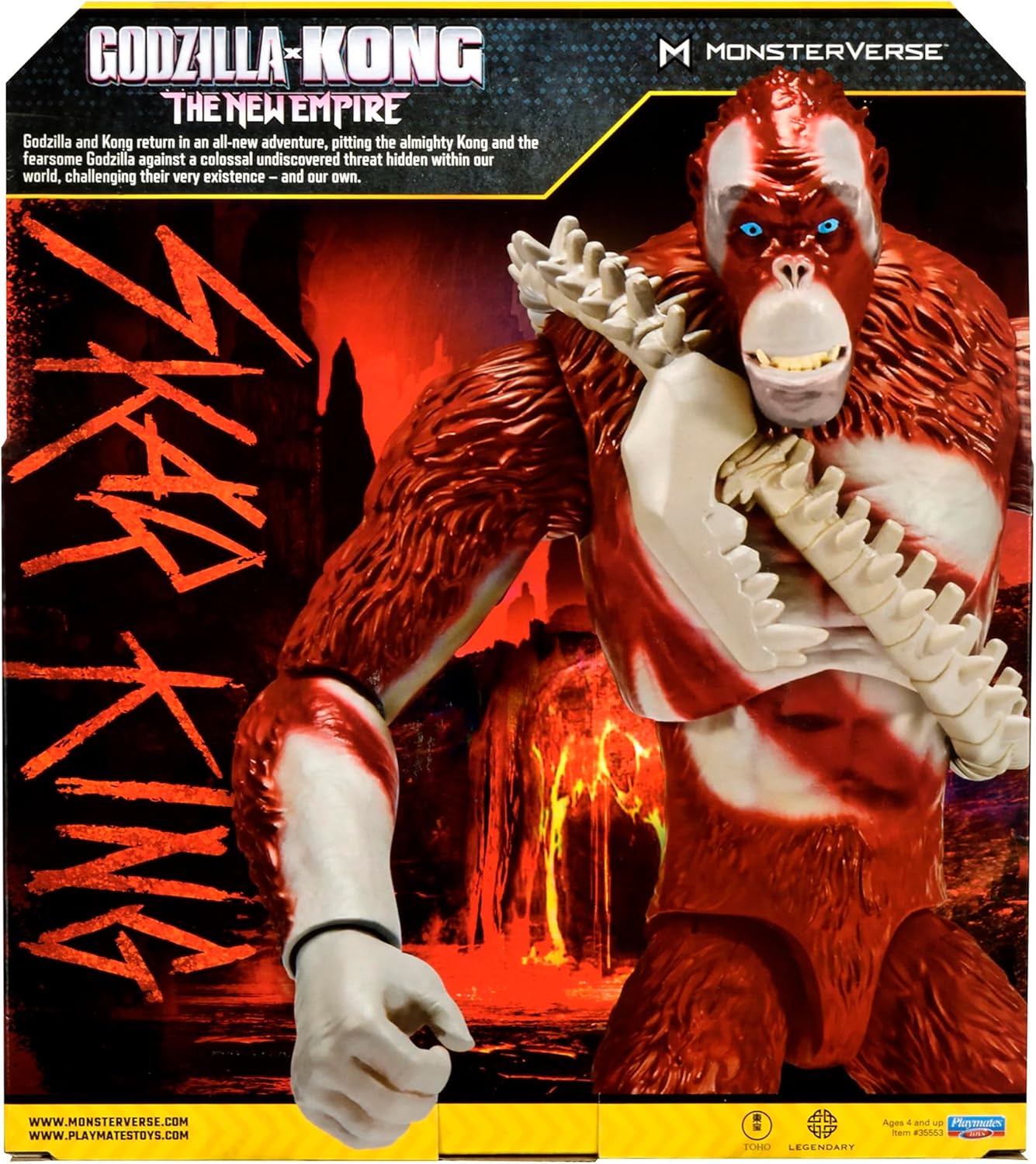 Godzilla x Kong: The New Empire, brinquedo de boneco de ação gigante S