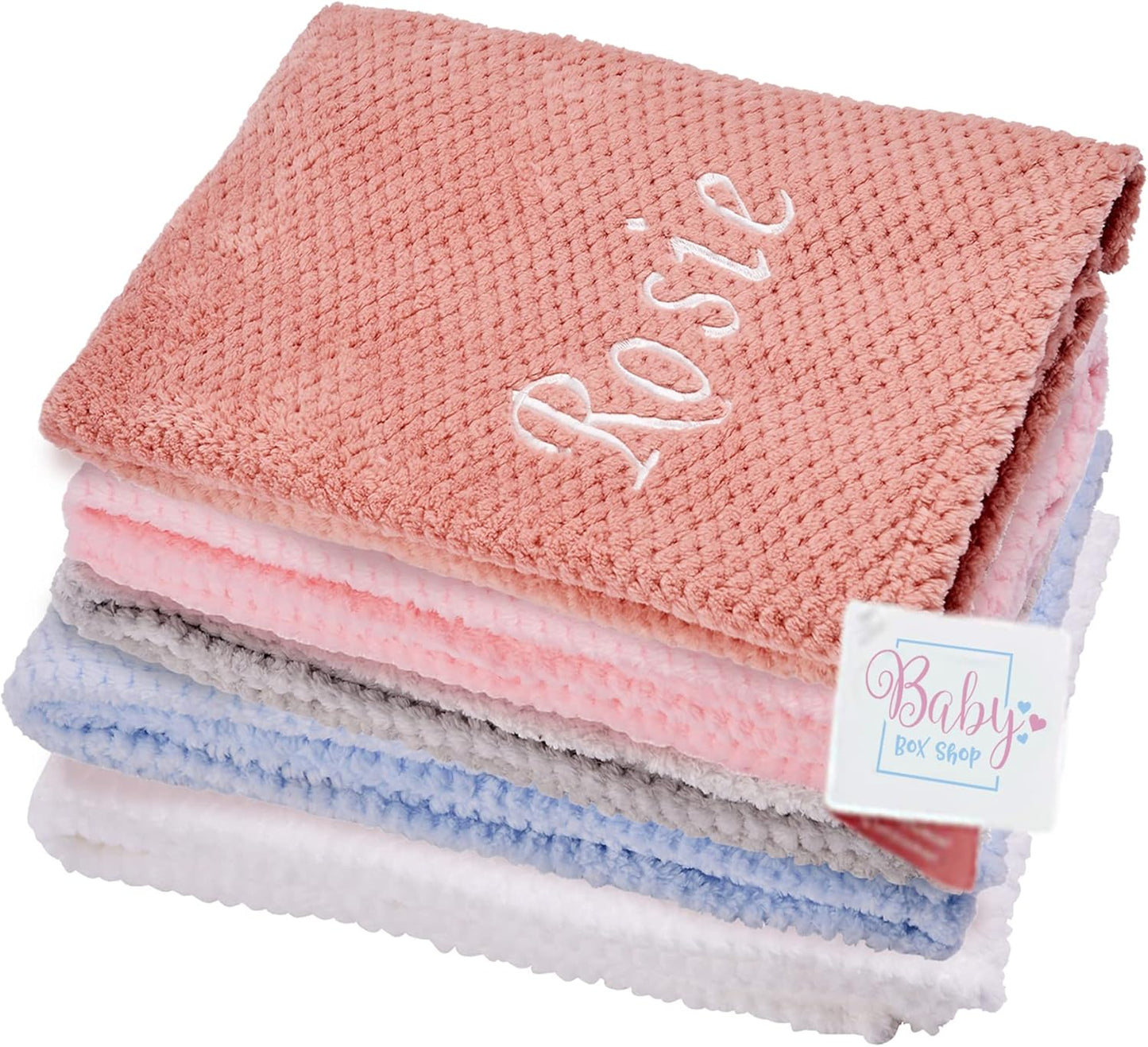 Cobertor de bebê personalizado para recém-nascido – Cobertor macio e fofinho para recém-nascidos – Cobertores personalizados para bebês - 75 cm x 100 cm