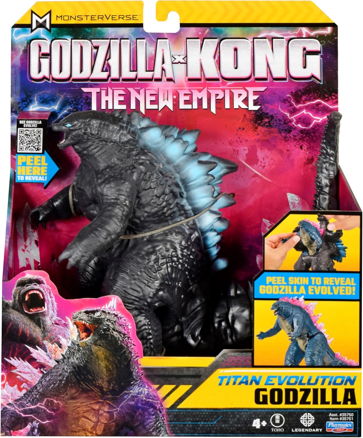 MonsterVerse Godzilla x Kong: The New Empire, boneco de ação autêntico