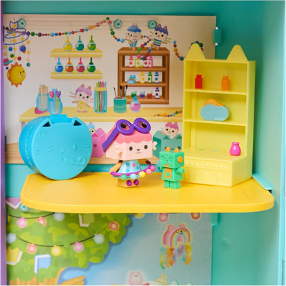 Gabby’s Dollhouse, Conjunto de bonecas Celebration Series Baby Box Cat Bobble com móveis e acessórios para casa de bonecas, brinquedo infantil para meninas e meninos a partir de 3 anos.