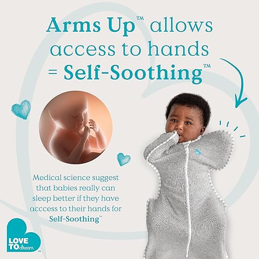 Love To Dream Fralda de Transição Swaddle Up, Tamanho Médio (6-8,5 kg), Cor North Star Branca, Ajuste Perfeito, Abas Removíveis com Zíper, 1,5 Tog, Adequada para Temperaturas Amenas (18-22°C),