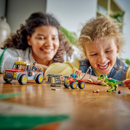 LEGO Jurassic World – Caminhão de Transporte de T. rex Jovem – Inclui figura de dinossauro, modelo de quadriciclo e 2 minifiguras – Presente de aniversário com tema de dinossauro para meninos e meninas a partir de 4 anos – 77978