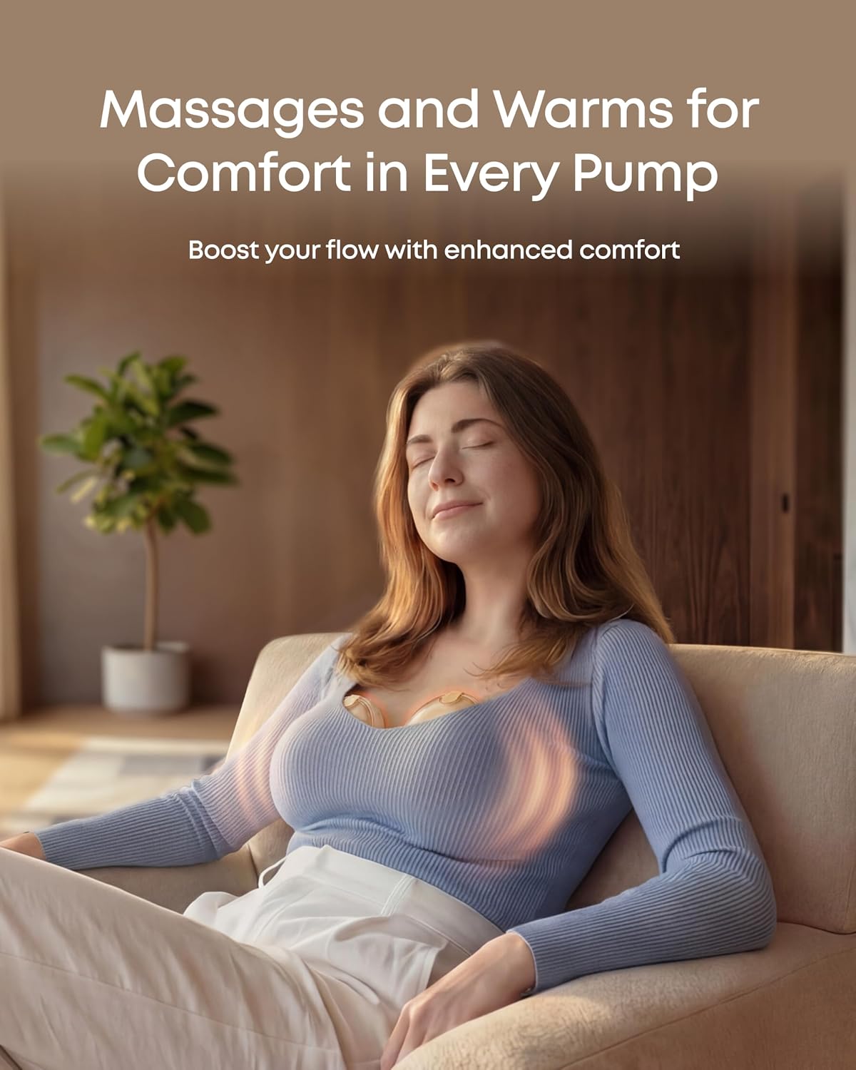 Eufy Bomba tira-leite S2 Pro, bomba tira-leite elétrica vestível com massagem aquecida