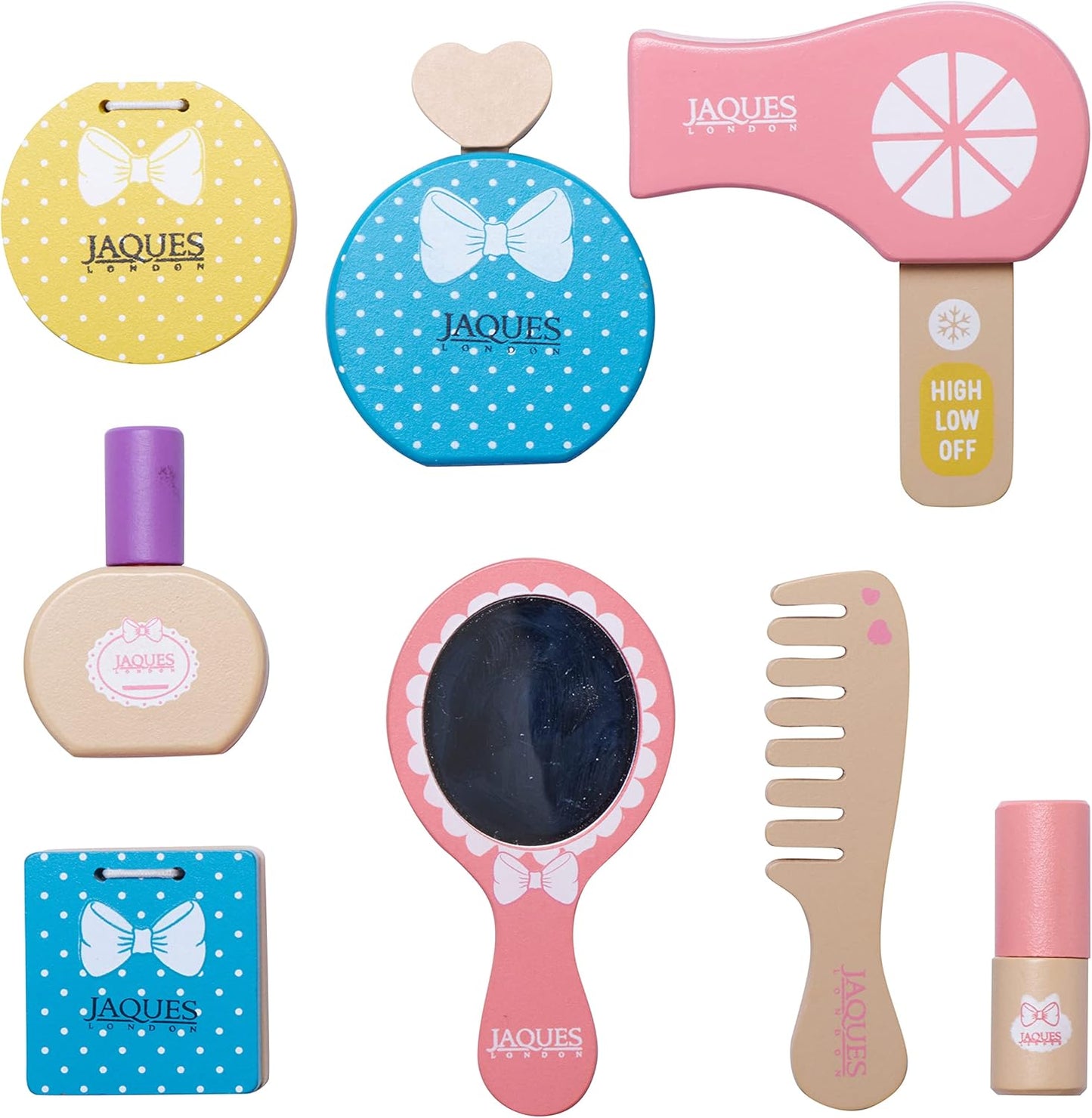Jaques of London Conjunto de maquiagem | Brincadeira de faz de conta | Conjunto de maquiagem de madeira para crianças | Brinquedos para meninas de 3 anos | Desde 1795