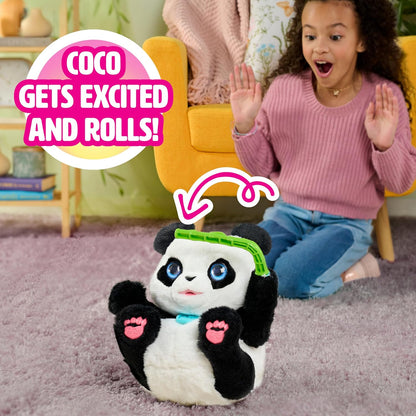 furReal Coco, o Panda Acrobata, Brinquedo Interativo de Panda de 26,7 cm, para Meninos e Meninas a partir de 4 Anos