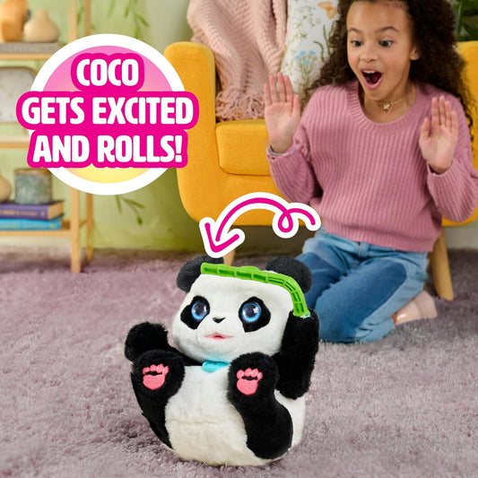furReal Coco, o Panda Acrobata, Brinquedo Interativo de Panda de 26,7 cm, para Meninos e Meninas a partir de 4 Anos