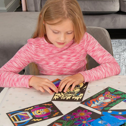Galt Toys, Fab Foil Art, Kit de artesanato para crianças, a partir de 6 anos e brinquedos, Galt Fab Foil Art, kits de artesanato criativo para crianças e conjunto de atividades divertidas de arte em folha para crianças, meninas e meninos.