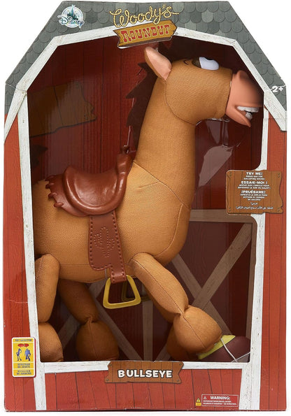 Disney Boneco de ação interativo Bullseye oficial da Store, Toy Story da Pixar, 39 cm/15 polegadas, cavalo de brinquedo com sons, interage com outros personagens, para crianças a partir de 2 anos.
