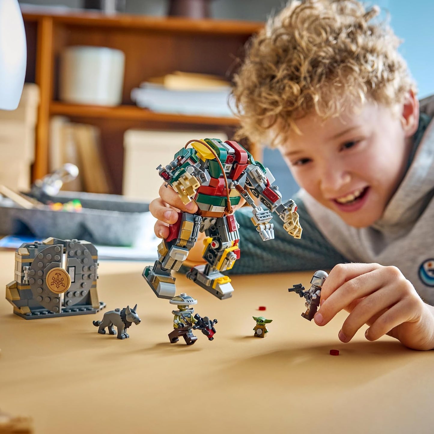 LEGO Brinquedo Star Wars 75451 Confronto com Droide Sentinela do Palácio de Jabba – Conjunto de The Mandalorian e Grogu com figura de ação, 2 minifiguras e 2 figuras – Ideia de presente para meninos a partir de 9 anos e fãs de filmes