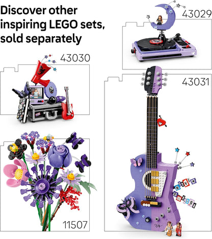 LEGO Edições Vinil da Olivia Rodrigo – Brinquedo com modelo de disco, minifigura e acessórios – Decoração de mesa ou parede – Presente musical para meninas, meninos e fãs a partir de 10 anos – 43028
