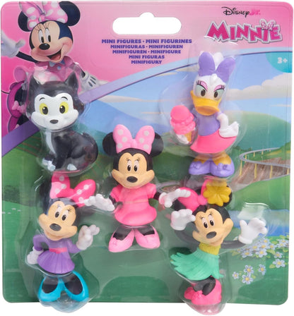 Just Play, Disney Conjunto de 5 miniaturas da Minnie Mouse da Junior da brinquedos infantis para crianças a partir de 3 anos.
