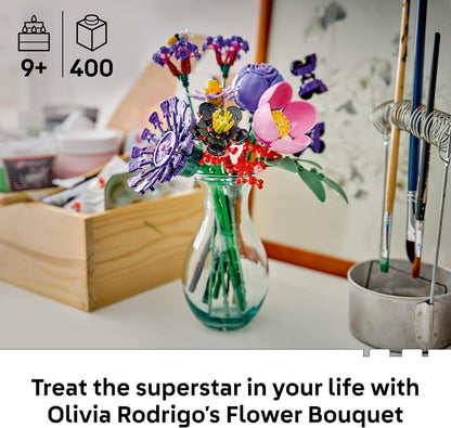 LEGO Botanicals – Buquê de Flores (Edição Olivia Rodrigo) – 11 flores artificiais, incluindo rosas e margaridas – Decoração para quarto infantil – Ideia de presente para meninas a partir de 9 anos e fãs – 11507