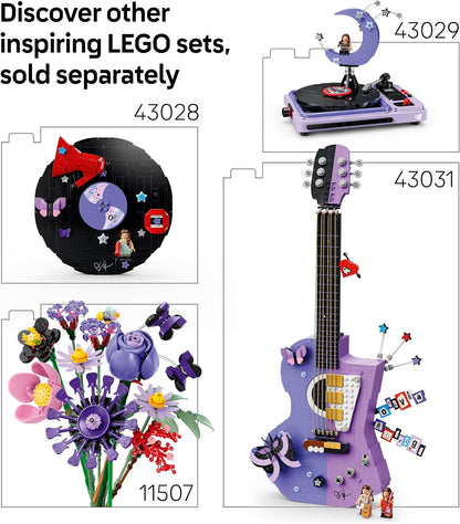 LEGO Olivia Rodrigo – O Esconderijo Secreto – Brinquedo com Maleta, Microfone, Disco, Megafone, TV e Minifigura – Decoração para Quarto Infantil – Presente Musical para Meninas a partir de 10 Anos e Fãs – 43030