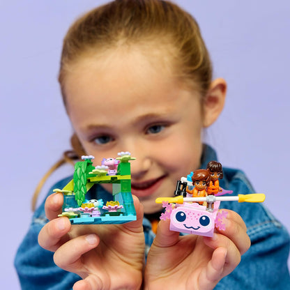 LEGO Friends Barco de Aventura do Axolote - Inclui 2 mini bonecas, 2 figuras de animais fofos, plantas, flores e acessórios - Presente de aniversário para meninas a partir de 5 anos - 42681