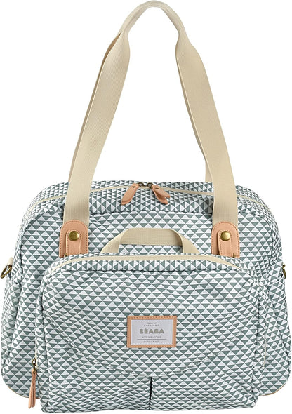 BÉABA - Genève II - Bolsa para Troca de Fraldas - Bolsa para Fraldas para Bebês e Recém-nascidos - Grande capacidade - Trocador - Bolsa isotérmica para lancheira - Sistema de fixação para carrinho