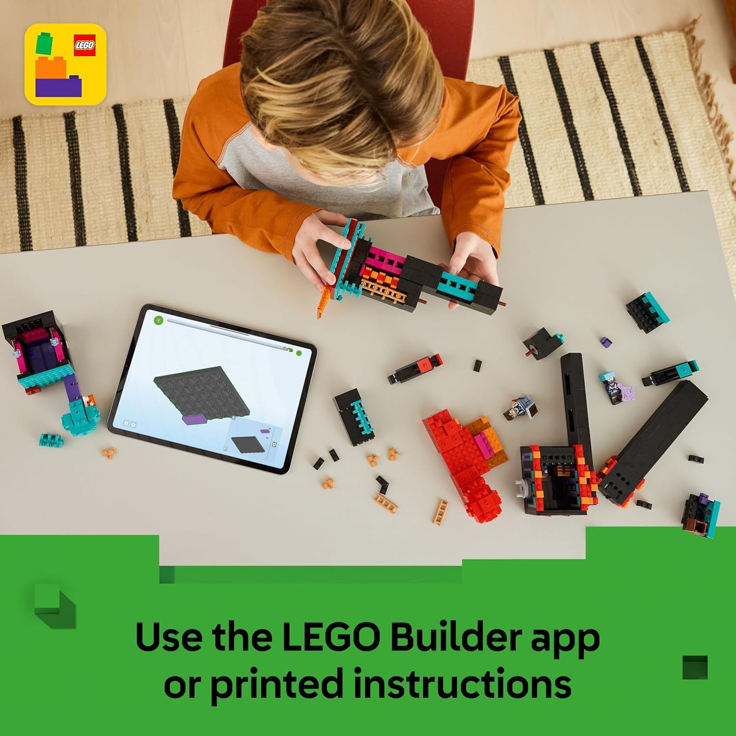 LEGO Minecraft 2 em 1 A Torre Enderman - Brinquedo Modular que Pode Ser Reconstituído em 2 Fortalezas, Incluindo Figuras do Enderman, Endermate e Portal do Nether - Presente para Meninos e Meninas Fãs de Jogos - 21279