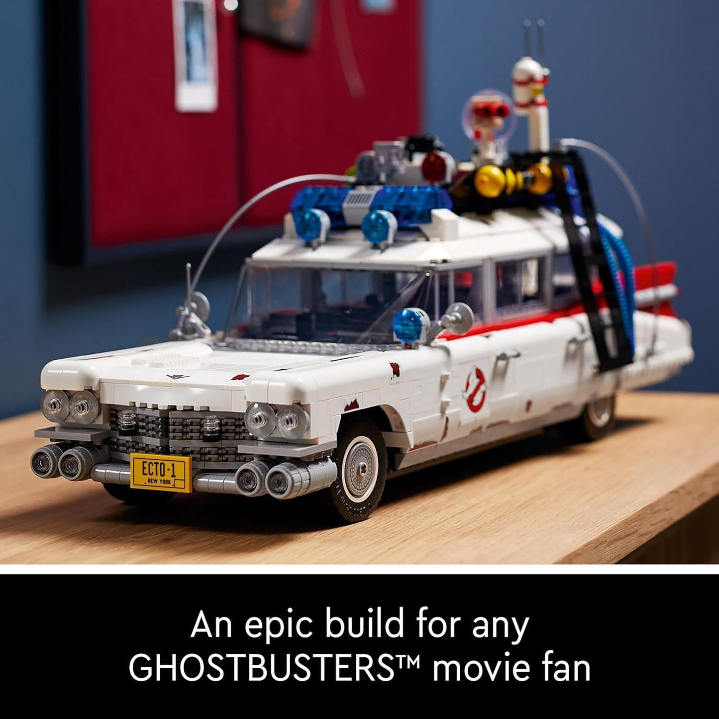 LEGO 10274 Icons Ghostbusters ECTO-1 Kit para carro, conjunto grande para adultos, ideia de presente para homens, mulheres, ela, ele, modelo colecionável para exibição, decoração nostálgica para casa 10274