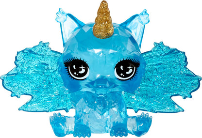 Rainbow High Littles Fadas Fantasia Arco-Íris e Animal de Estimação - Safira, Azul - Boneca pequena articulada de 14 cm e cachorro de estimação fantástico com asas de fada intercambiáveis, presente fofo para crianças a partir de 4 anos