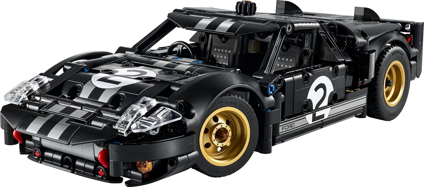 LEGO Technic 1966 Ford GT40 MKII Carro de Corrida - Kit de Modelo Colecionável para Adultos - Conjunto de Engenharia com Motor V8, Detalhes Incríveis e Pintura Exclusiva - Presente para Fãs de Automobilismo - 42223