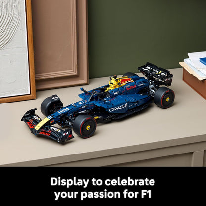 Kit de modelo de carro LEGO Technic Oracle Red Bull Racing RB20 F1 - Conjunto de construção colecionável de Fórmula 1 com motor V6 em escala 1:8, caixa de câmbio, direção e DRS - Ideia de presente para fãs de corrida adultos e adolescentes - 42206