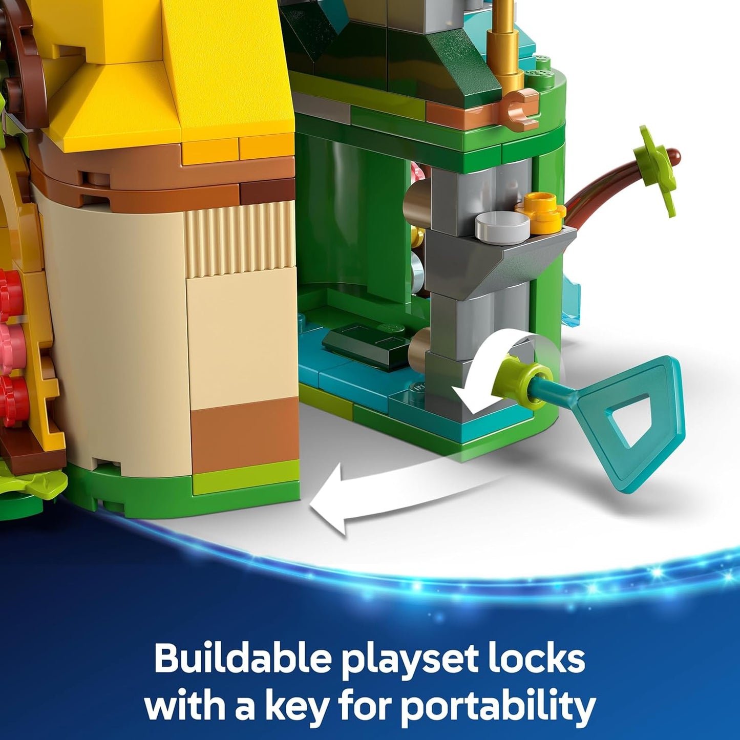 LEGO ǀ Disney Princess Moana’s Island Fun Set, brinquedo para construir com 2 microbonecas e uma casa para brincadeiras criativas, presente de aniversário para crianças, meninas e meninos com mais de 5 anos