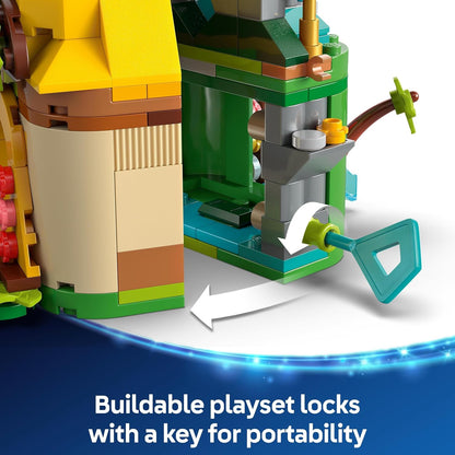 LEGO ǀ Disney Princess Moana’s Island Fun Set, brinquedo para construir com 2 microbonecas e uma casa para brincadeiras criativas, presente de aniversário para crianças, meninas e meninos com mais de 5 anos