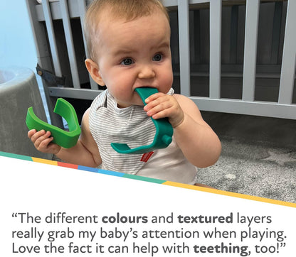 Nuby Brinquedo de dentição empilhável de abacate, multicolorido, tamanho único