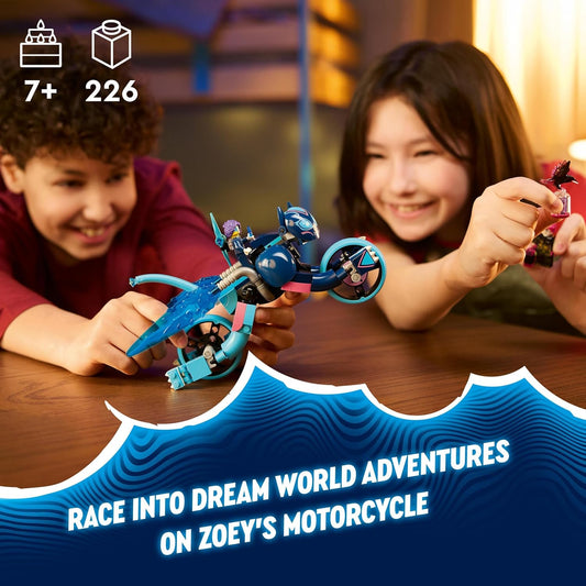 LEGO DREAMZzz Zoey’s Cat Motorcycle Set, Rebuild an Animal Figure into a Bike Toy for 7 Plus Year Old Boys & Girls, Vehicle Playset, Fun, Creative Birthday Gift Idea For Kids