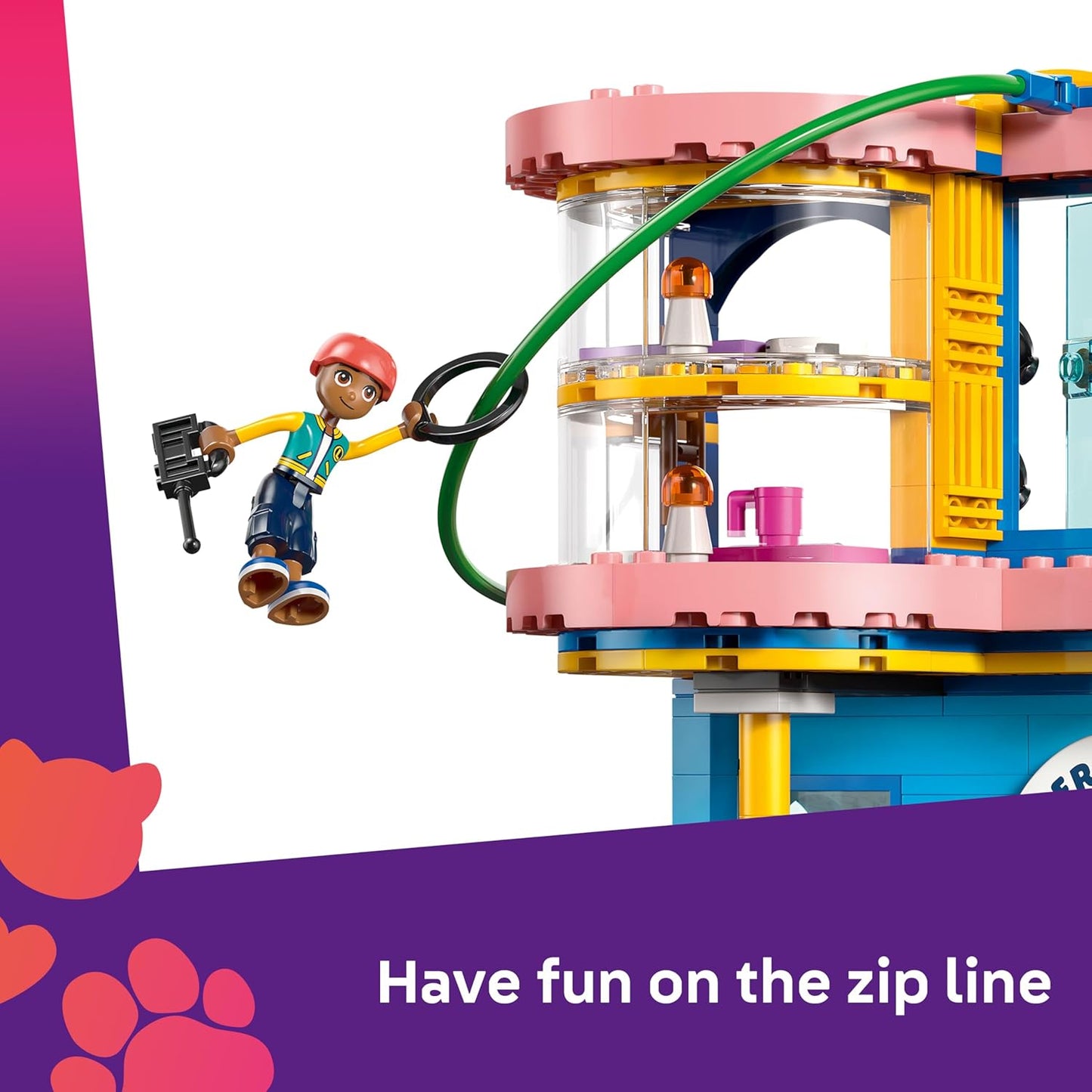 LEGO Friends Heartlake City Friends Club House Brinquedo - Conjunto em Miniatura com 5 Mini Bonecas, 3 Figuras de Animais de Estimação, incluindo Gato de Brinquedo, e Acessórios - Presente de Aniversário para Meninas a partir de 8 Anos - 42689