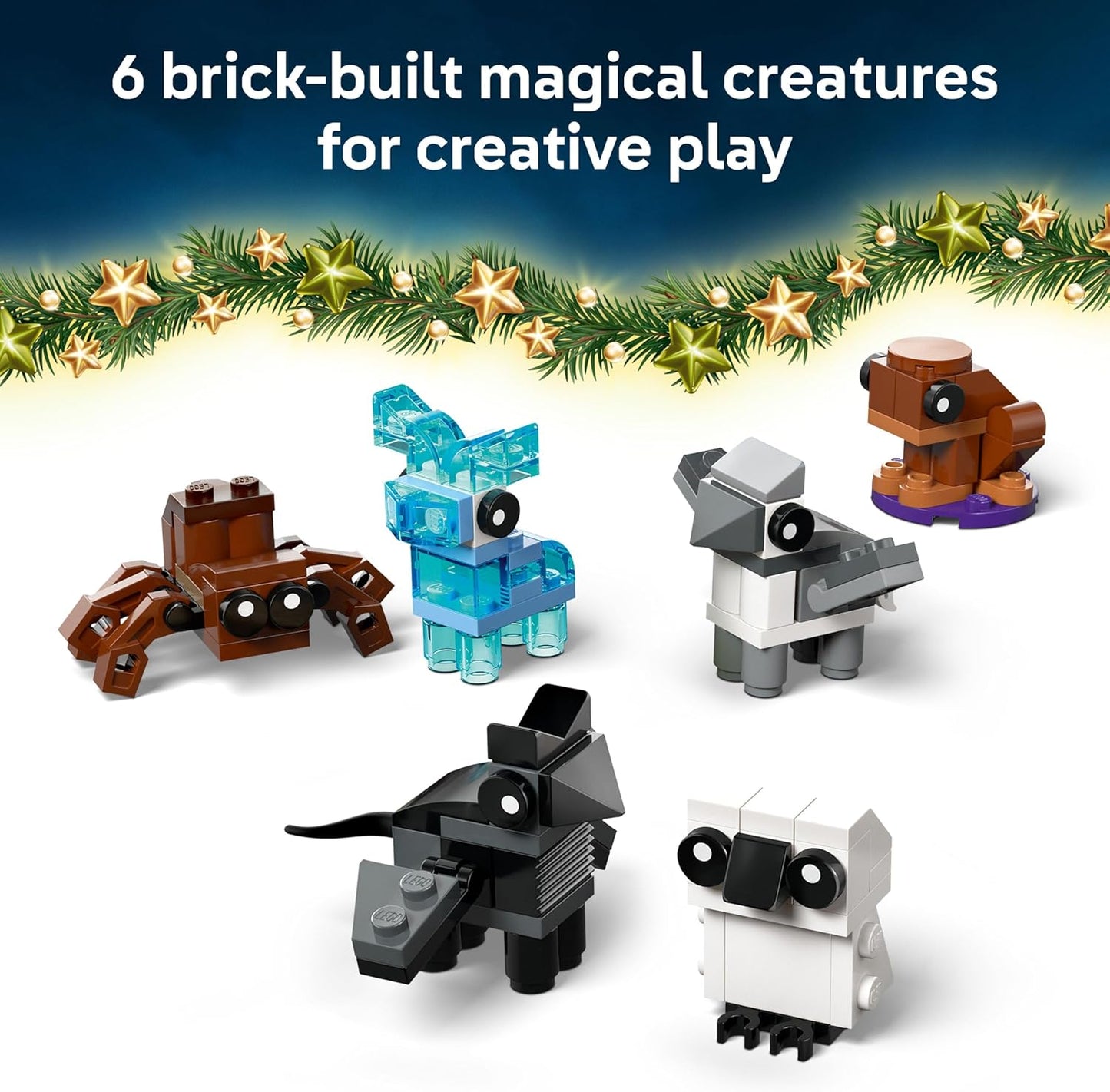 LEGO Harry Potter 2025 Calendário do Advento  para meninos e meninas a partir de 7 anos - Brinquedo de contagem regressiva para o Natal com 24 surpresas, incluindo 8 minifiguras com suéteres natalinos e mini construções - Ideia de presente - 76456