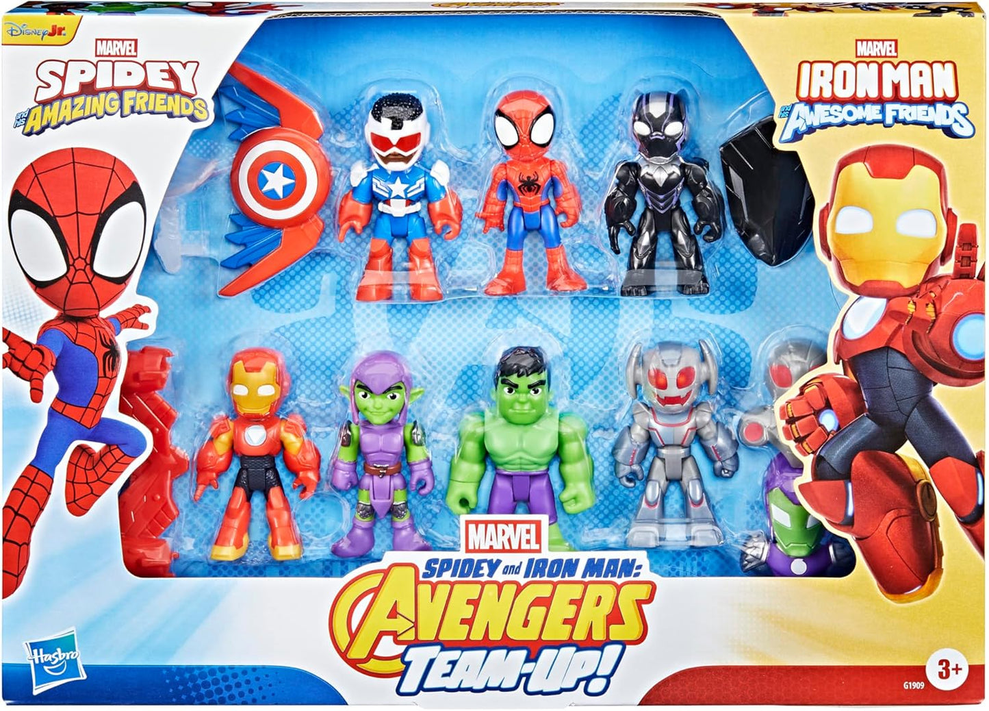 Homem-Aranha e seus Incríveis Amigos Marvel, Homem de Ferro e seus Incríveis Amigos Homem-Aranha e Homem de Ferro: Coleção Vingadores em Equipe, Vermelho, Dourado, Verde, Preto, Azul, Branco