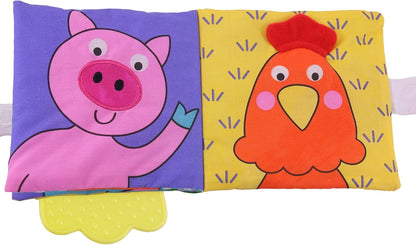 Galt Toys, Mordedor de Livro Macio - Fazendinha, Mordedor de Bebê e Brinquedo de Livro Macio, Idades 0 Meses ou Mais