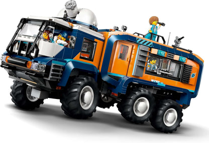 LEGO City Arctic Explorer Science Lab Truck Toy - Veículo de exploração com direção e suspensão - inclui uma scooter de neve, 5 minifiguras e 3 figuras de animais lobo - Presente para meninos a partir de 8 anos - 60471