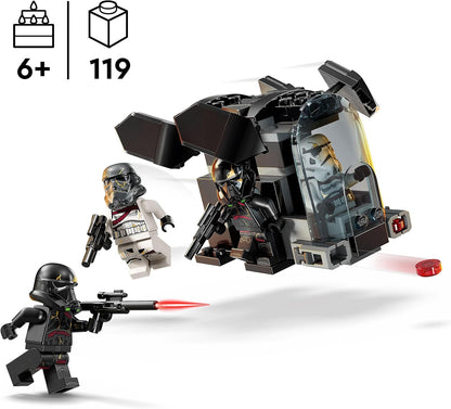 LEGO Star Wars: Ahsoka Death Trooper & Night Trooper Battle Pack, pequeno presente para meninos, meninas e fãs com 6 anos ou mais, brinquedo de construção Dropship para crianças, 4 personagens com blasters 75412
