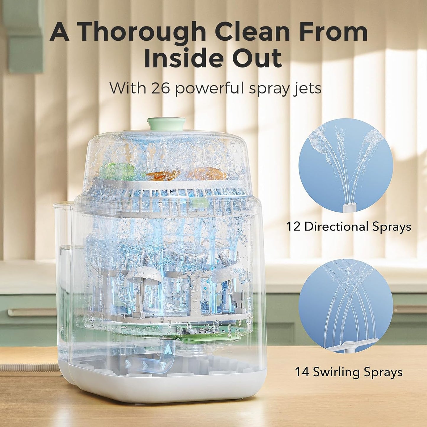 Momcozy  KleanPal Pro Baby Lavadora modelo BS03, esterilizadora e secadora de mamadeiras  220V