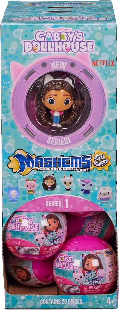 Mash'Ems Casa de Bonecas da Gabby, Brinquedos Macios, Brinquedos da Casa de Bonecas da Gabby, Colecionáveis Pré-escolares - OS ESTILOS PODEM VARIAR