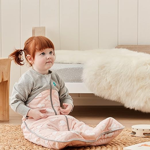 Love To Dream™ Saco de dormir | Cobertor e edredom vestível de manga comprida e leve | 2,5 Tog Ideal para inverno e outono (16–20 °C) | Algodão lavável à máquina e zíper duplo
