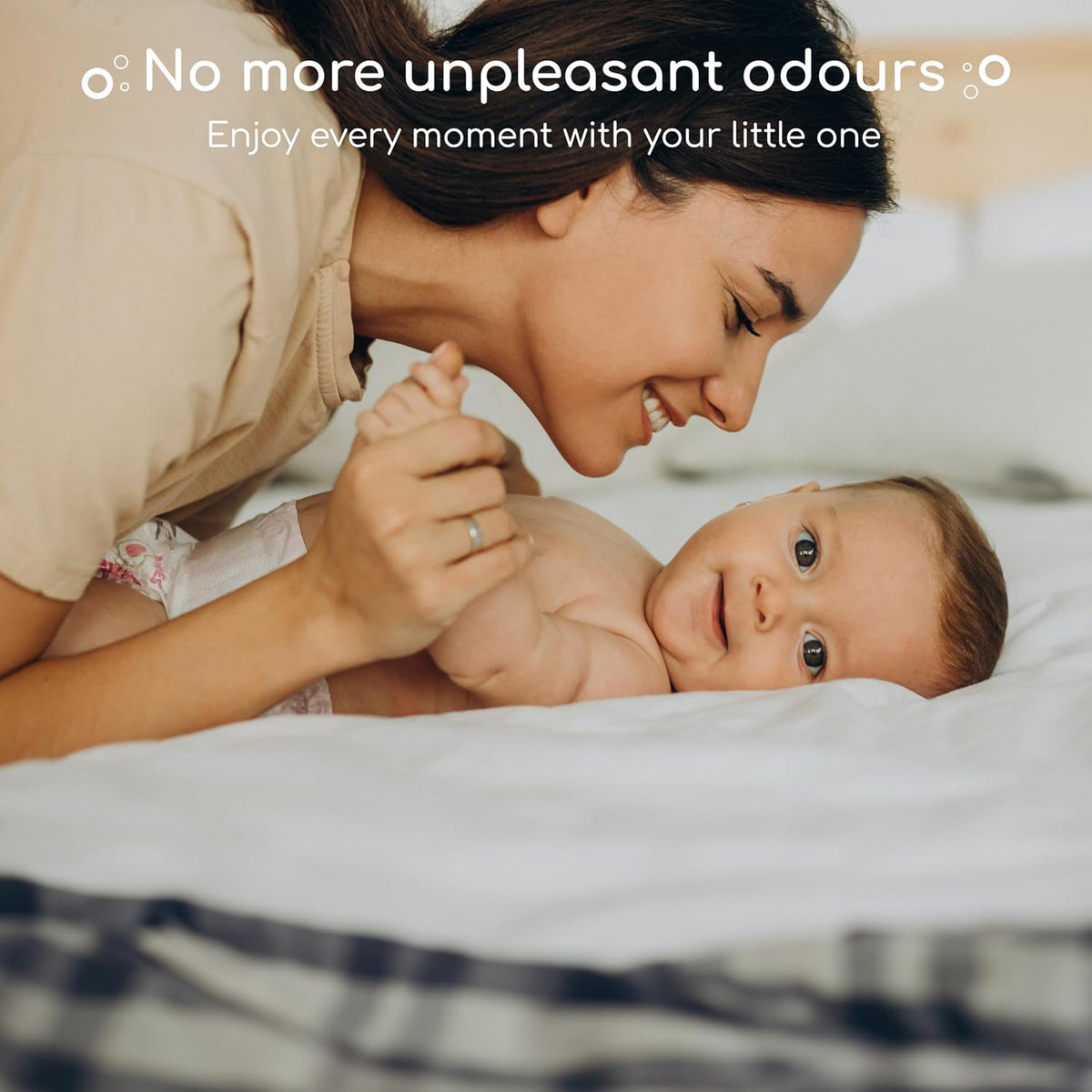 Sacos para fraldas compatíveis com refis para lixeiras de fraldas Tommee Tippee e Angelcare – Sacos de refil levemente perfumados (15)