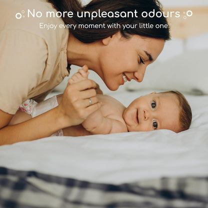 Sacos para fraldas compatíveis com refis para lixeiras de fraldas Tommee Tippee e Angelcare – Sacos de refil levemente perfumados (15)