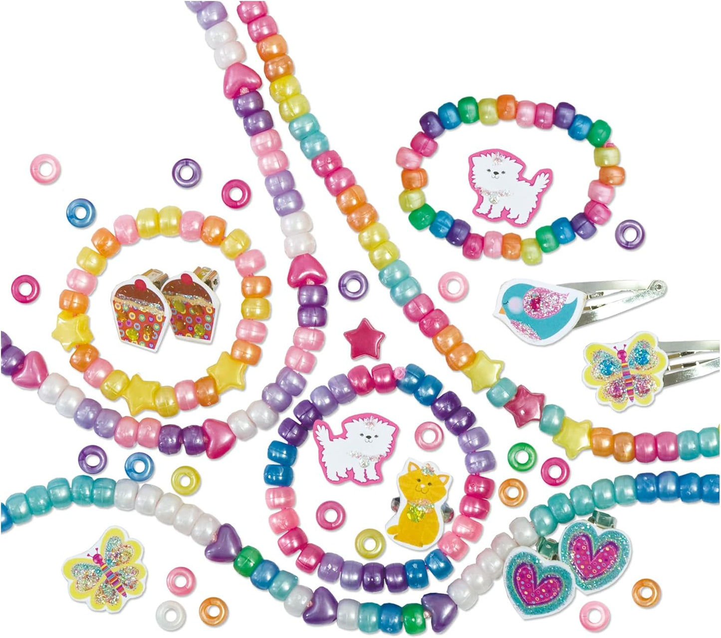 Galt Toys, caixa de joias brilhantes, kits de artesanato para crianças, a partir de 6 anos, kit de artesanato para joias Galt - estojos criativos, kit para fazer pulseiras e colares infantis - artes e artesanatos para crianças.